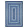 Damell Braided Non-Shedding Reversible Jute Blue Rug