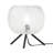 11.5" H Libby Black Tripod Table Lamp With A Clear Textured Glass Globe Shade - George Oliver