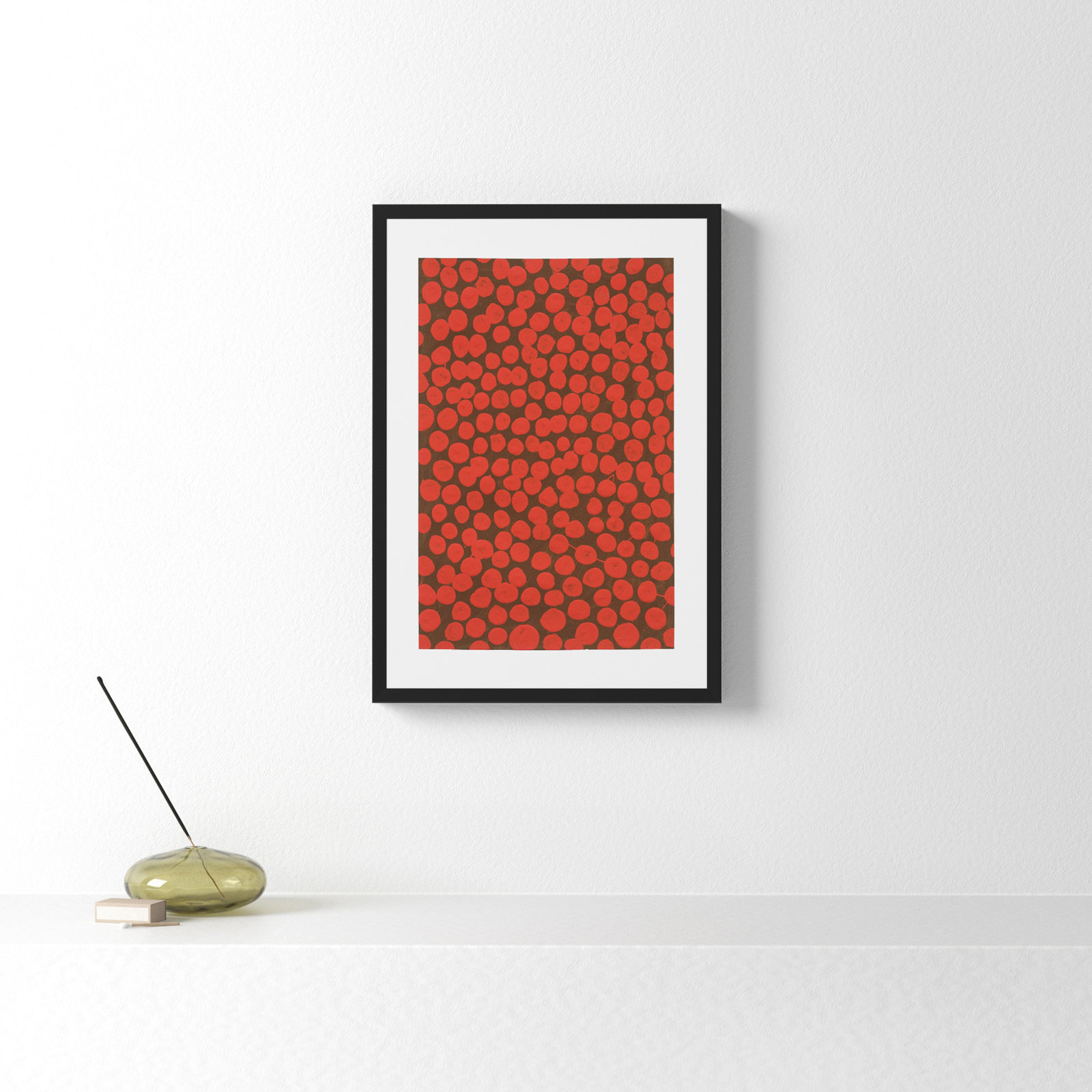 Navi "Salsa on Brown" Painting, Black, 20" H x 14" W x 1.25" D