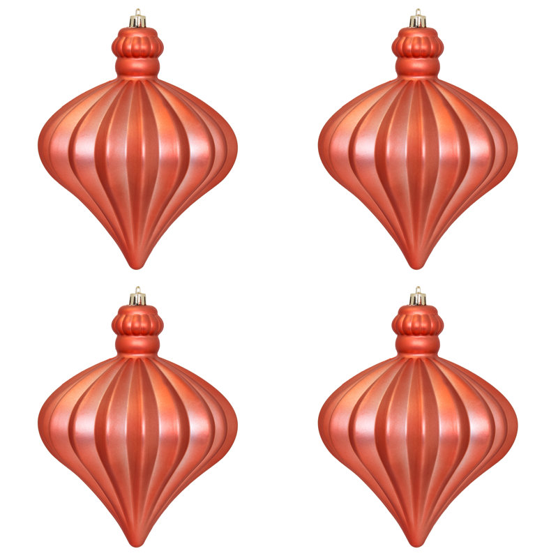 Ornement de Noël oignon 6 po, Corail