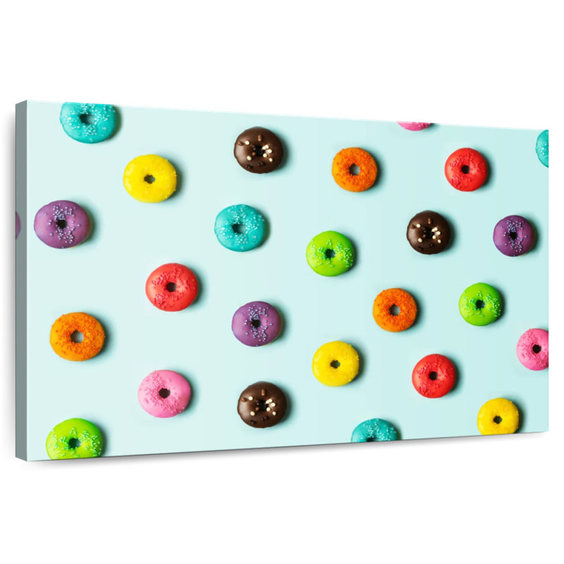 Mini beignets colorés Yarlin, H 16 po x l 24 po