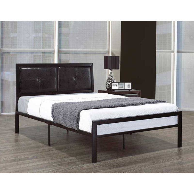 Chittick Vegan Leather Standard Bed, Queen