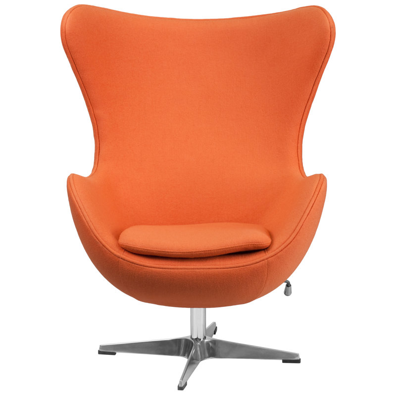 Fauteuil ballon pivotant 18 po Mankin, Orange