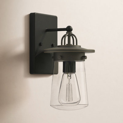 Mansoor Single Light Bell Outdoor Aluminum Wall Light
