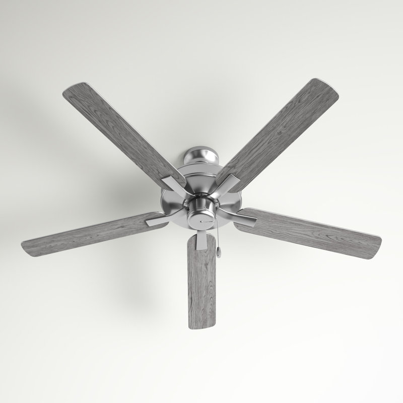 Brushed Nickel 52'' Ceiling Fan with Reversible Blades