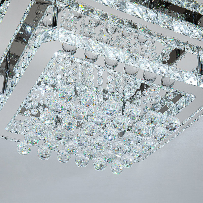 Fernly Glass LED Flush Mount