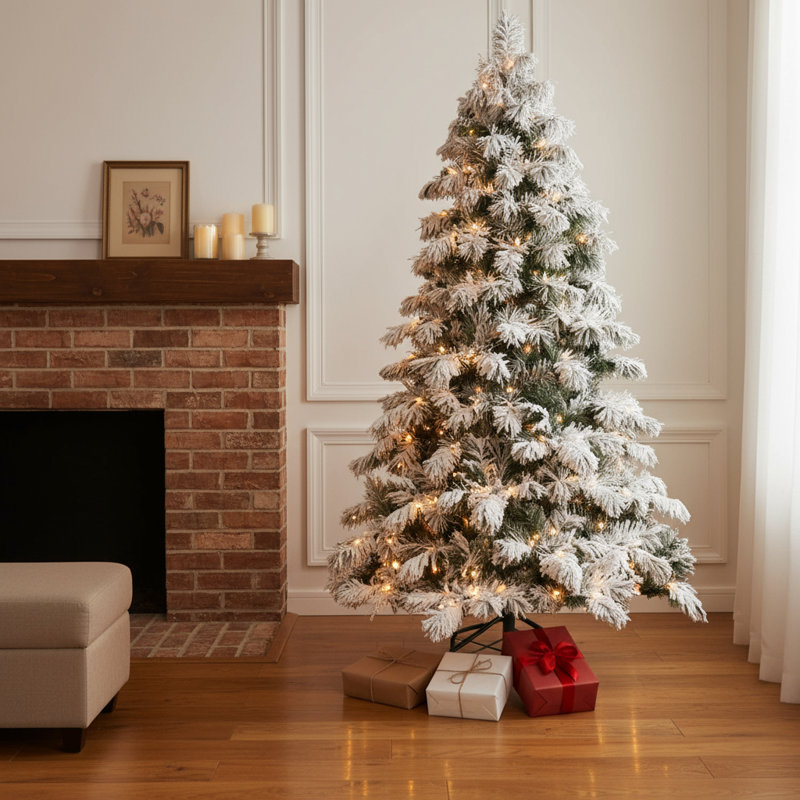 Sapin de Noël blanc 6 pi