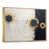 Toile avec cadre flottant or