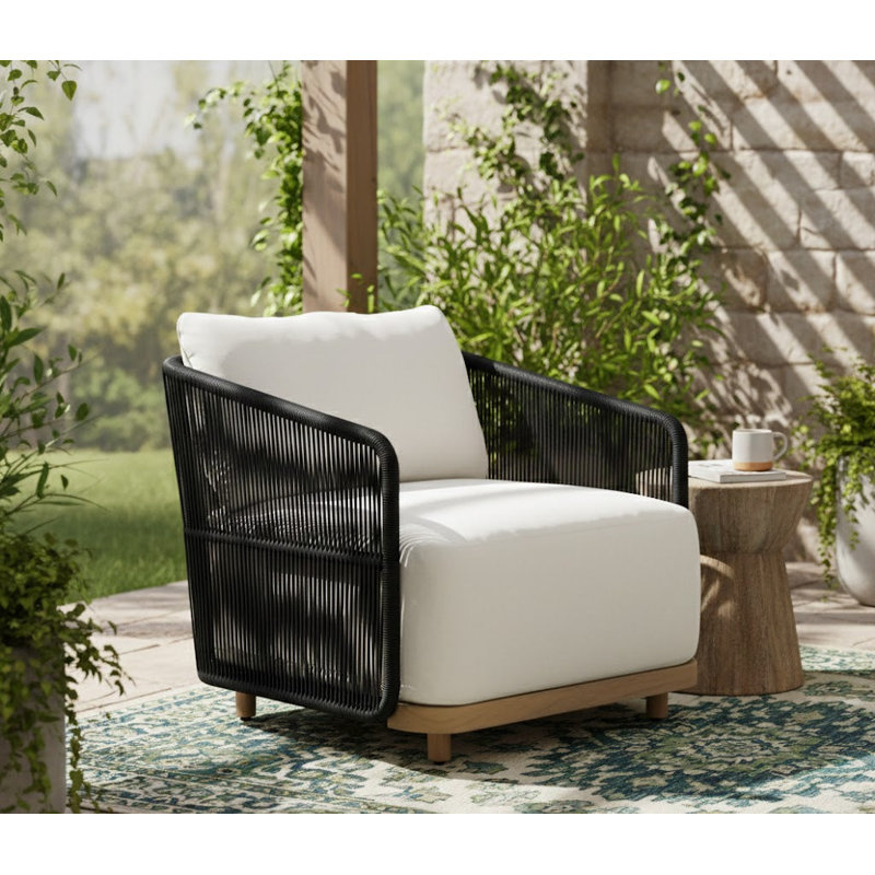 Chaise avec accoudoirs Alpine, Noir