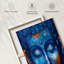 «Smudged Blue Buddha Face», reproduction sur toile-624054130