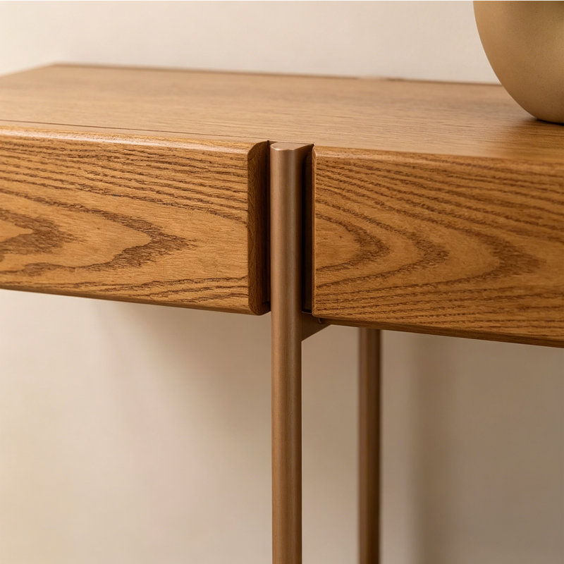 Console en bois de style moderne, H 29,5 po x l 47,2 po x P 17,7 po