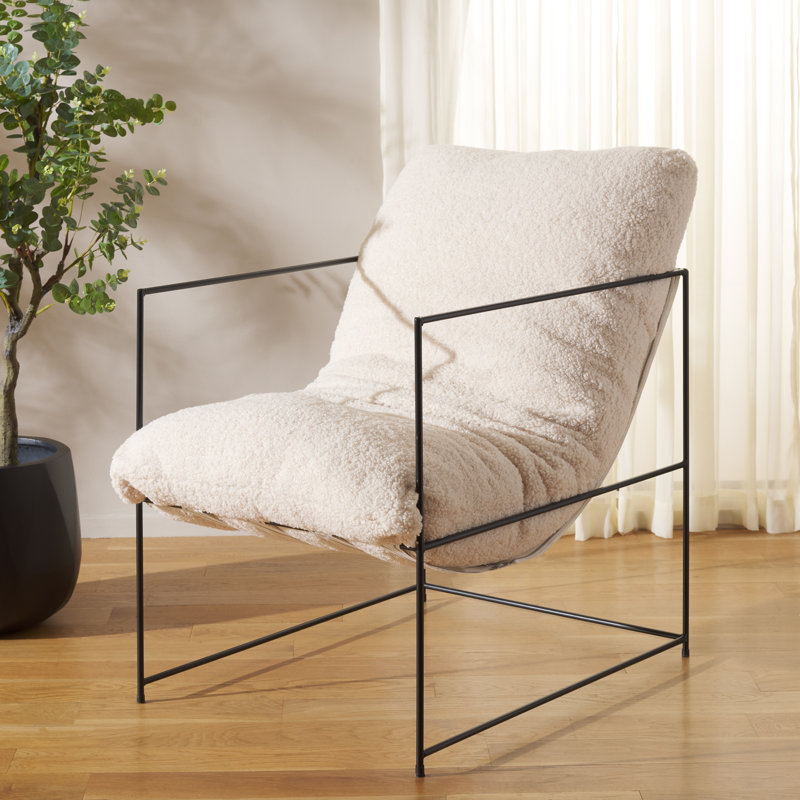 Fauteuil Giulietto 26 W, Faux Sherling crème