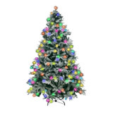 155cm H Lighted Artificial Fir Christmas Tree