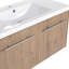 Ensemble de meuble-lavabo 36 po avec lavabo, porte à fermeture en douceur, armoire à fermeture en douceur imitation moderne