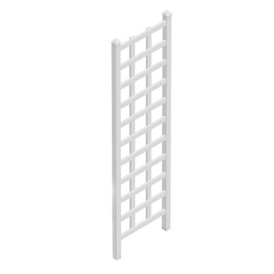 Ammaria 75'' H x 22'' W Polyvinyl Chloride (PVC) Lattice Panel Trellis