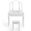 Ensemble coiffeuse avec tabouret et miroir Doursounian-2097351711