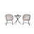 3-Piece Outdoor Wicker Bistro Set
