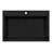 Ruvati 33 x 22 inch epiGranite Drop-in Topmount Granite Composite Quartz Single Bowl Kitchen Sink - Midnight Black --48744197-110327885