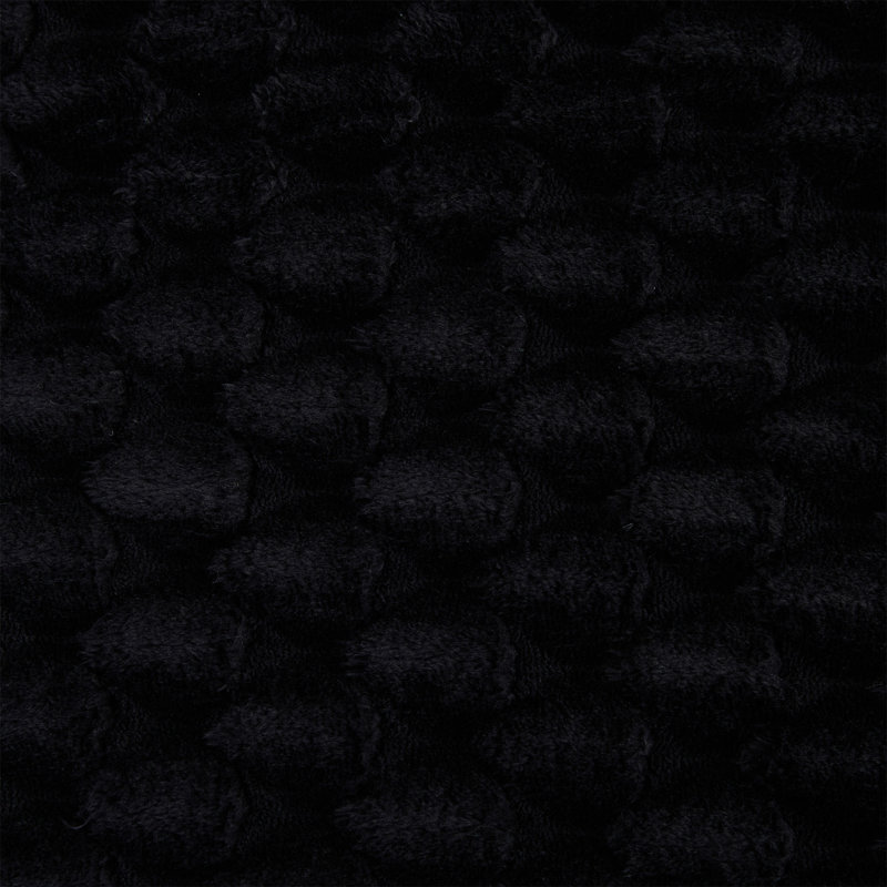 Modular Sectional Sofa with Deep Seating, Black Polyester