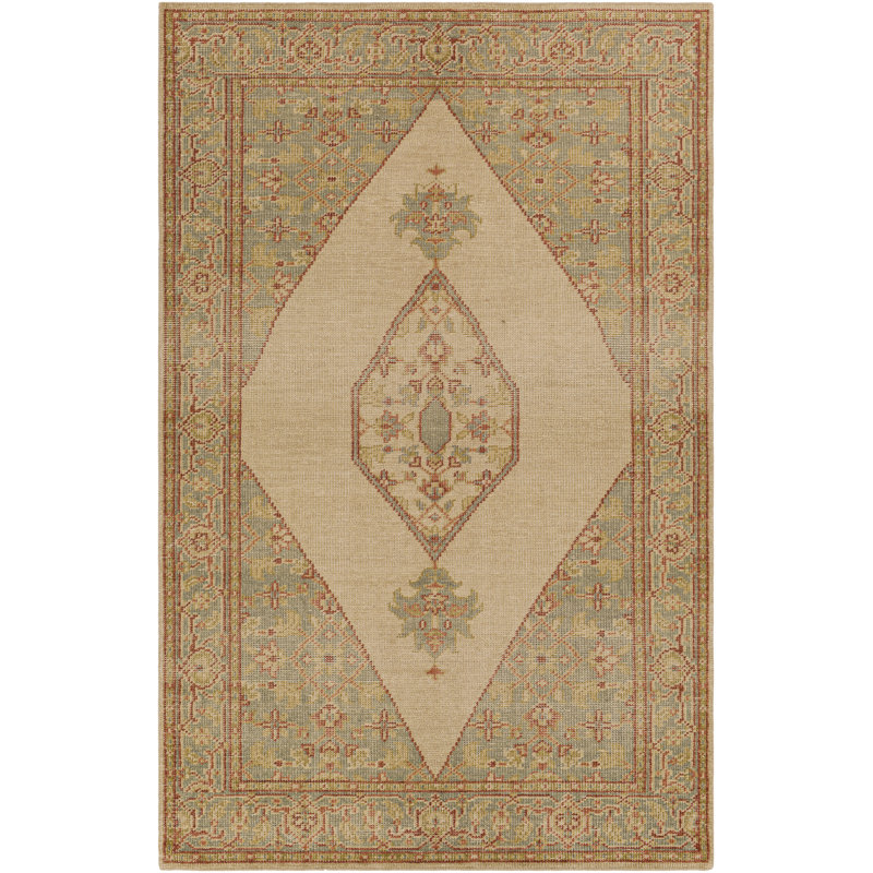 Zahra Wool Oriental Area Rug, Rectangle 5'6" x 8'6"