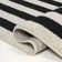 Tapis noir / ivoire Isibeal