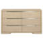 Commode 6 tiroirs Gio orme clair