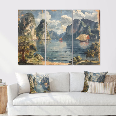 «Vietnam Ha Long Bay Coastal Beauty I», ensemble de reproductions d'art mural