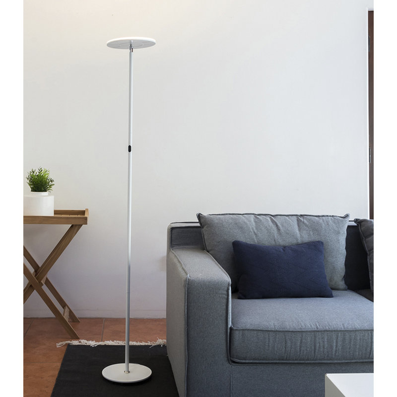 Lampe sur pied à DEL à intensité variable 63 po Sky Head, Blanc, 26 W