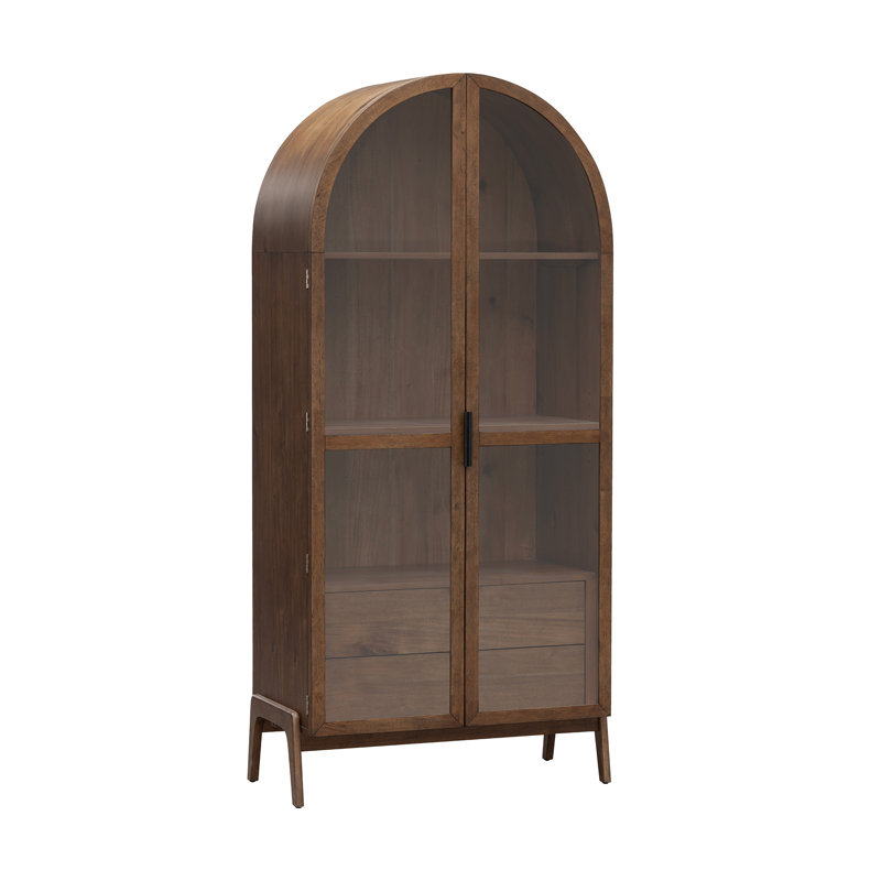 Vitrine à 2 portes Peko, brun