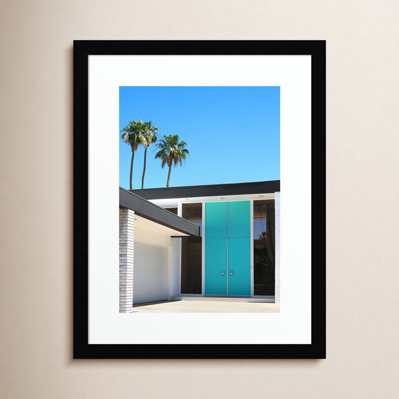 Palm Springs King - reproduction de photo sur papier encadrée, H 26 po x l 19 po, Cadre noir