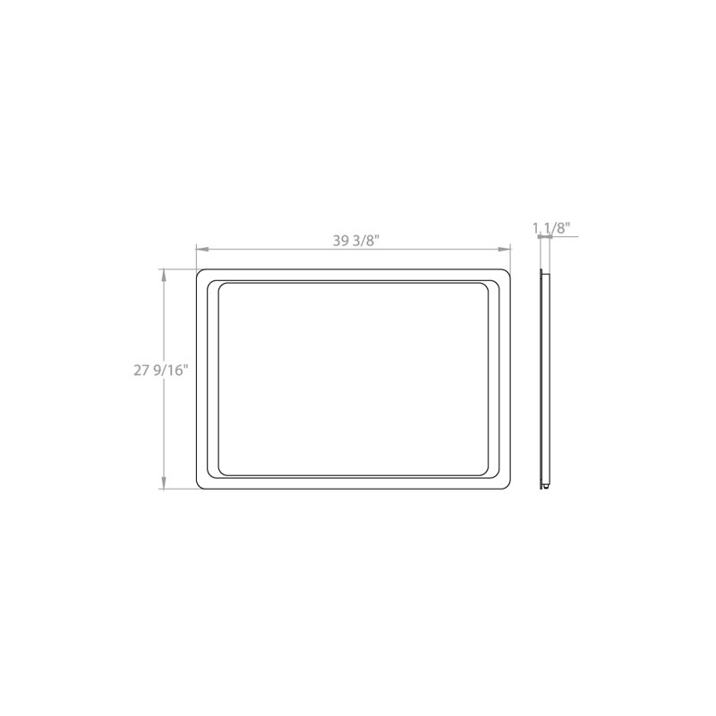 Marhia Composite Square Mirror, 40'' H x 40'' W