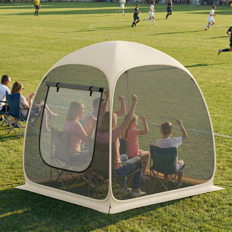 2-4 Person Portable Screen House Tent, Camping Tent with Netting