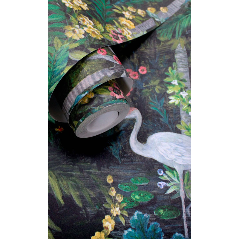 Rouleau de papier peint texturé L 21 pi x l 21 po, Noir
