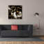  «Golden Shimmer 4» par Alonzo Saunders, art mural sur toile, 37 po x 37 po