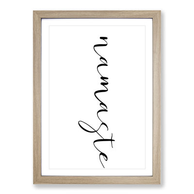 Namaste - Picture Frame Typography