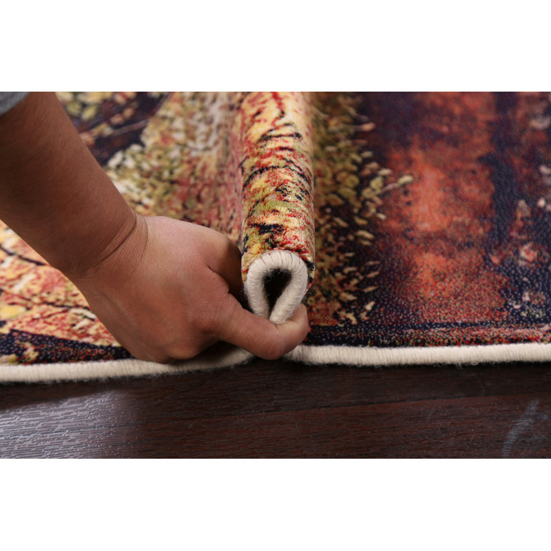 Tapis acrylique noué à la main One-of-a-Kind Omolana