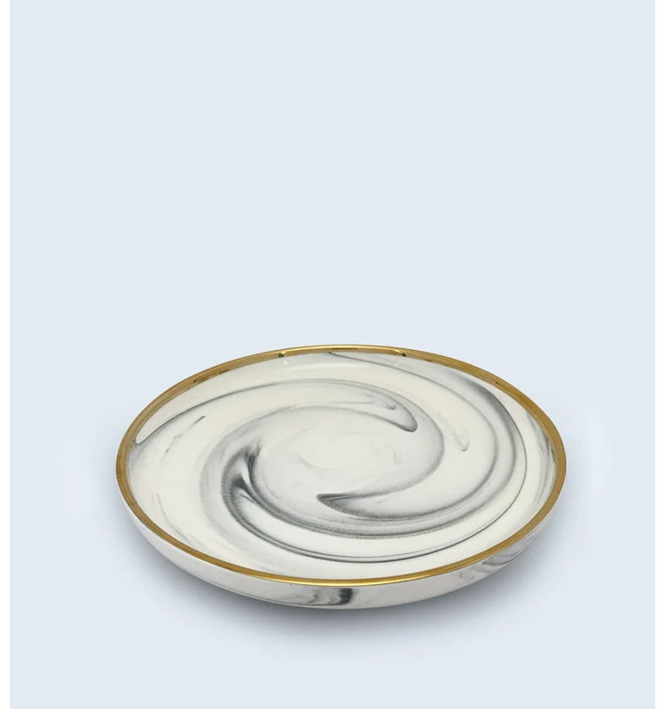 Assiette en marbre avec garniture dorée The Luxury Collection - grand 10