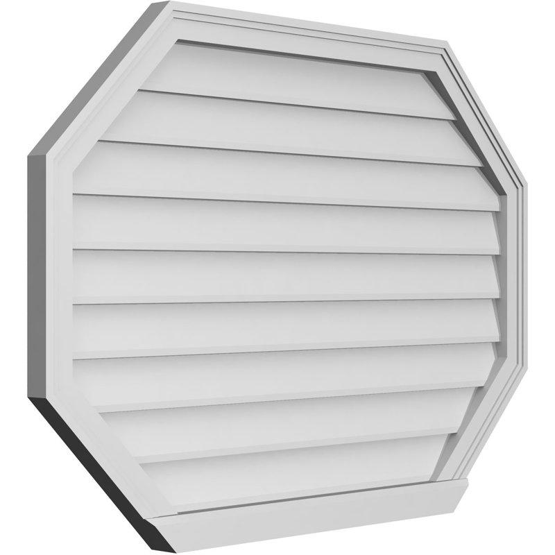 Évent horizontal gondole allongé en surface octogonal Signature, H 30 po x l 42 po x P 2 po