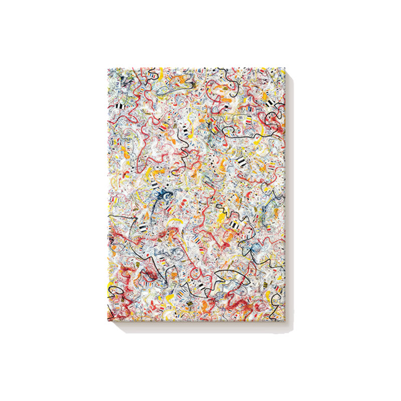 Art moderne moderne, texture de grès coloré, H 51,18 po x l 35,43 po