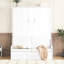 Grand lit avec coussin, blanc - Transformez votre taille de coussin multi-espace en optimisant l'organisation de votre chambre