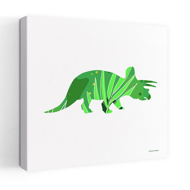 Dinosaure tropical, art tropical, H 36 po x l 36 po