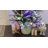 5Ft Multicolored Pre-Lit Flocked Artificial Tree Potted
