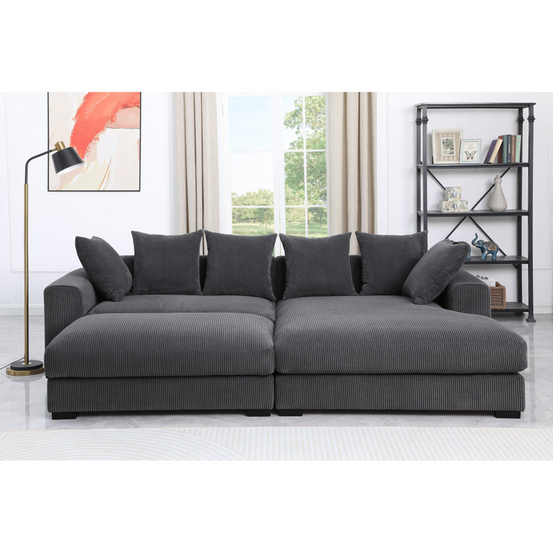 Canapé modulaire rembourré 4 pièces Duke