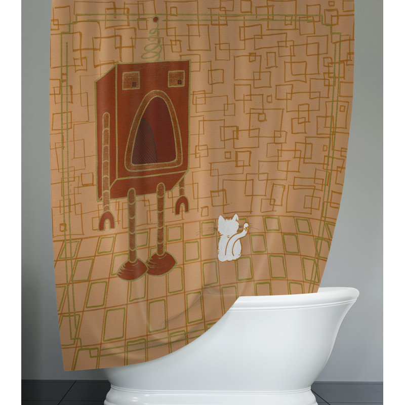 Rideau de douche Scharron, H 72 po x l 70 po