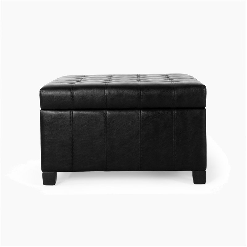 Rectangle Tufted Upholstered PU Ottoman