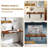 Stephan Metal Base Floating Desk