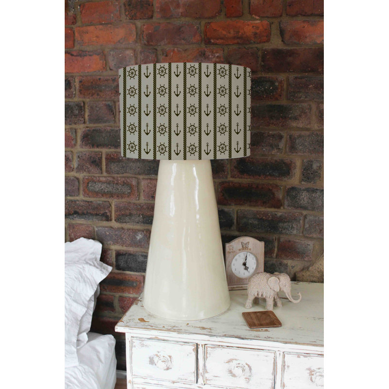Cotton Drum Lamp Shade ( Uno ), 25cm H x 40cm W x 40cm D