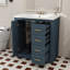 Ensemble de meuble-lavabo 30 po avec lavabo en céramique et 3 portes à tiroir à fermeture douce-1196458176-1196458183