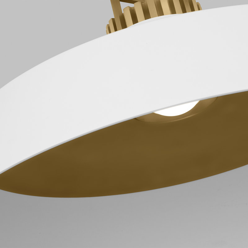 Forge 1 - Light LED Pendant, 12" H x 28" W x 28" D, Matte White