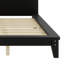 Base de lit plateforme contemporaine avec support en lattes de bois pour tête de lit-27055989-250599816